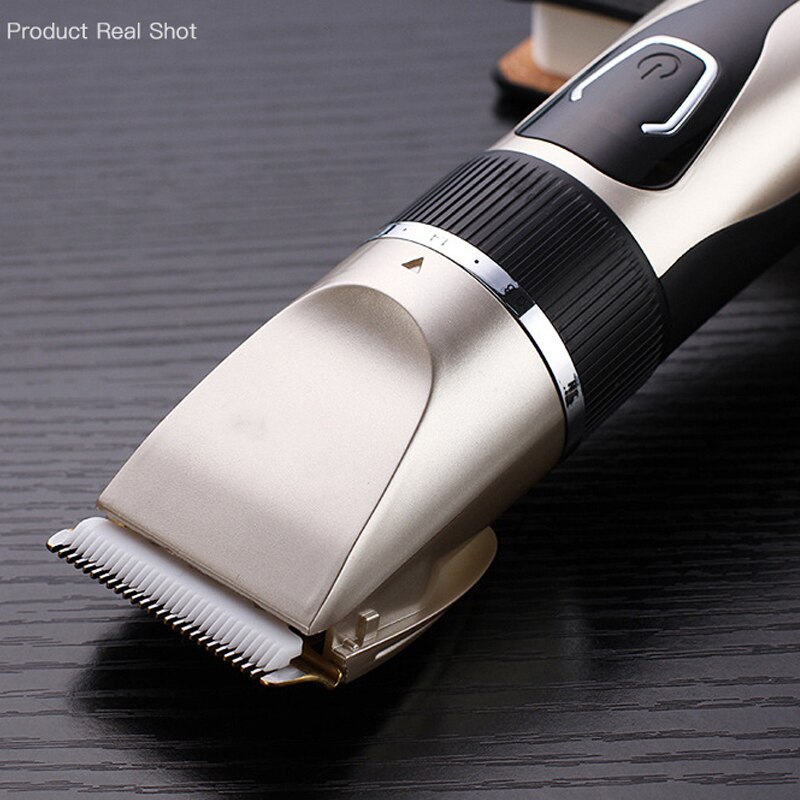 Hair Clipper Rechargeable Electric Digital Hair Trimmer Smart Base Charge Waterproof Men's Haircut Tool