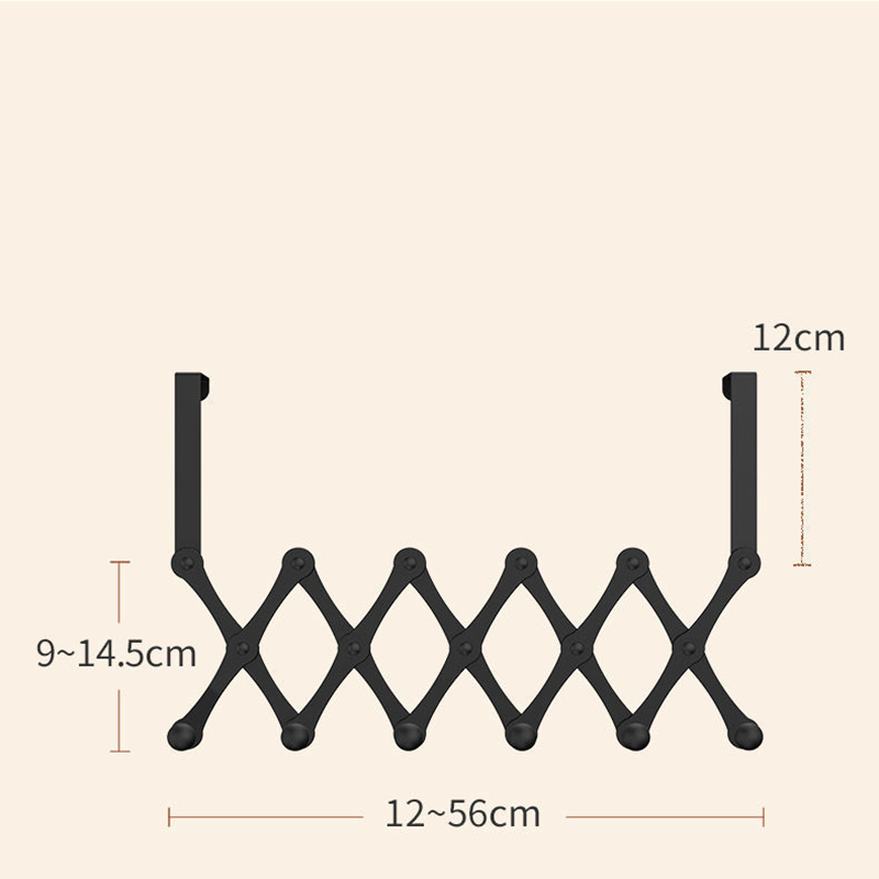 Gancho plegable de acero inoxidable para colgar en la puerta, colgador para sombreros, bolsas, corbata, bufanda, llave, 1 ud.