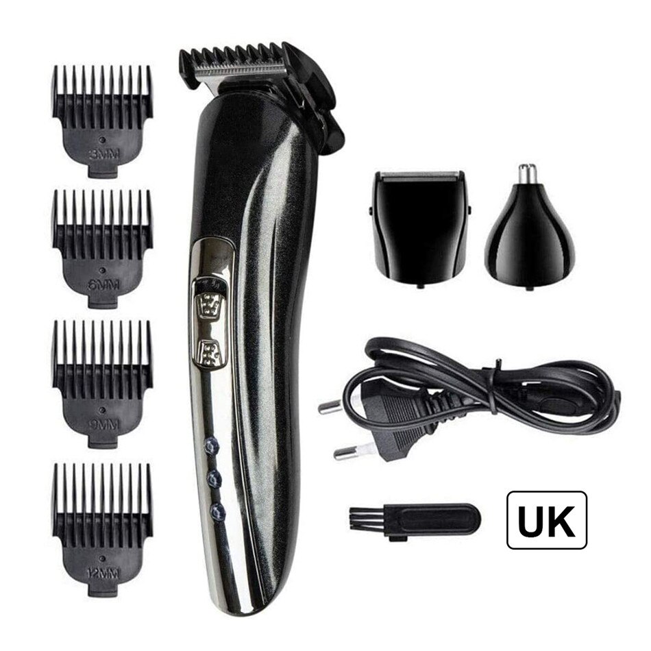 Electric Clipper Men's Head Basic Haircut Hair Clipper Nose Beard Rechargeable Multi-function Razor Hair Clipper Travel Family