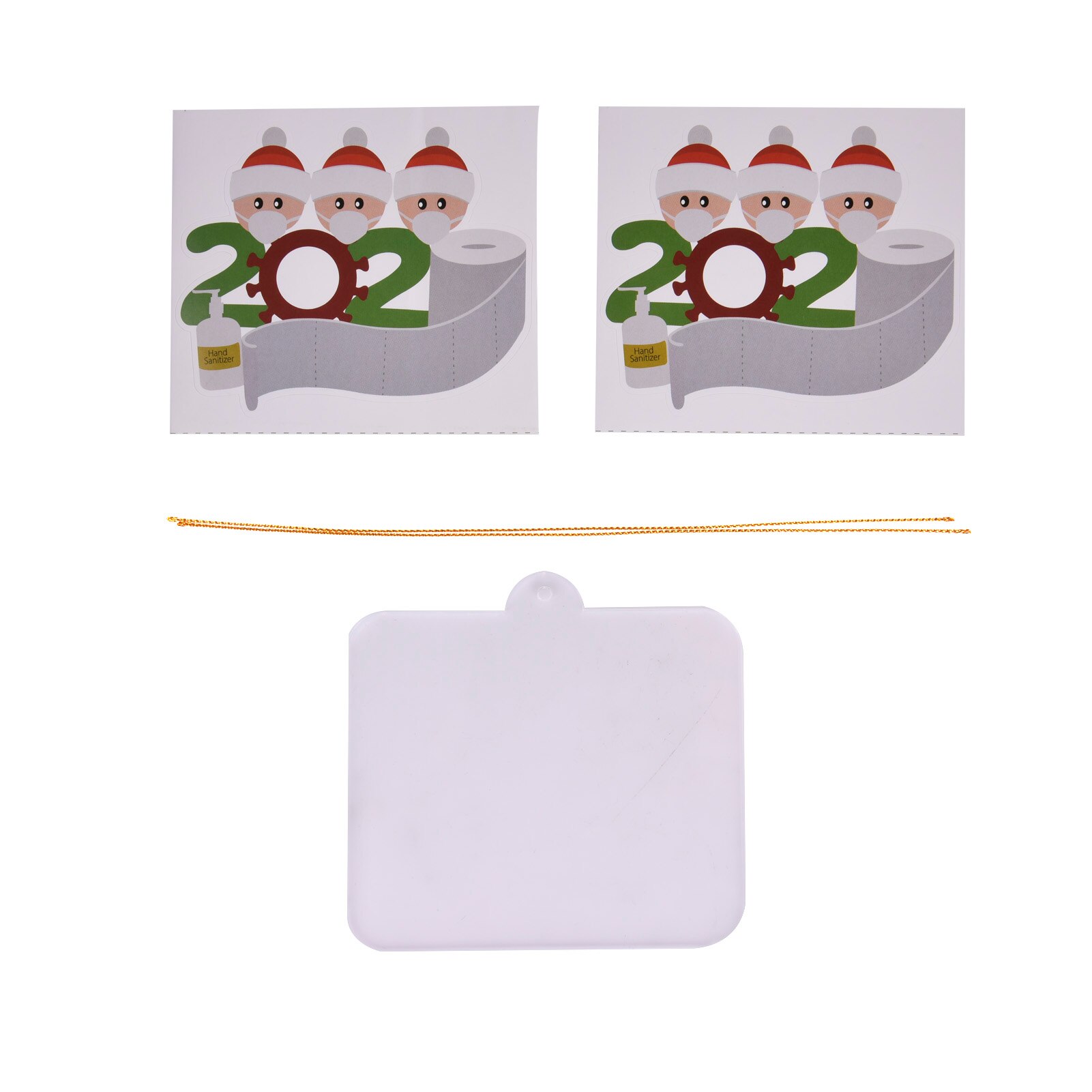 Memorabele Kerstversiering Hanger Diy Productie Schrijven Zegeningen Uitstekend Materiaal Voor Kerstboom: Family of three