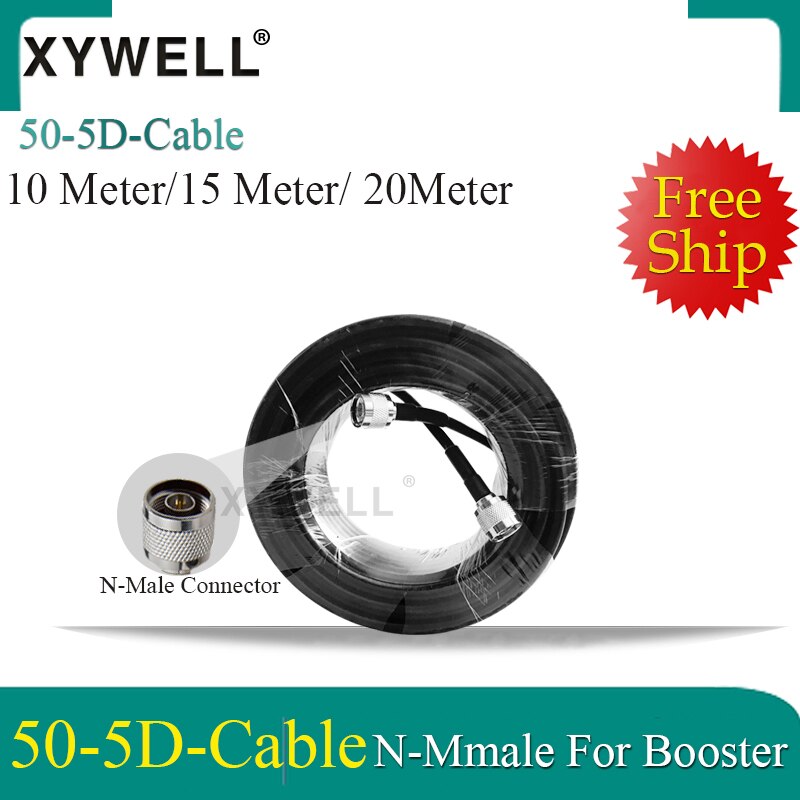 10/15/20/30Meter 50ohm Kabel Top 5D Coaxiale Kabel N Male naar N male voor 2g 3g 4g Signaal Booster Repeater en 4g Antennes