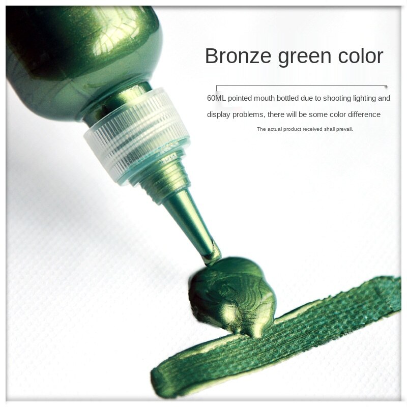 60ml Gold Paint Metallic Acrylic Paint,waterproof Not Faded for Statuary Coloring DIY Hand Clothes Painted Graffiti Pigments