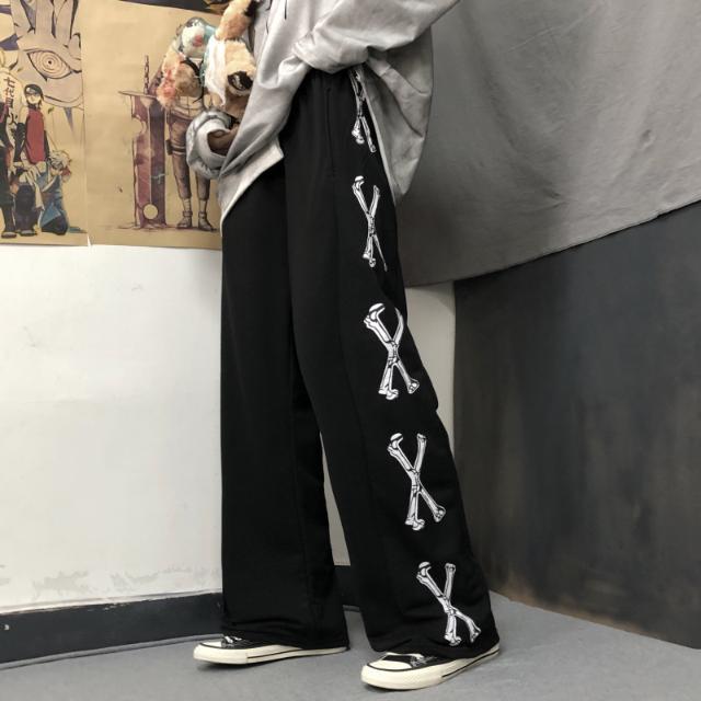 Oversize byxor vida byxor japanska män harajuku streetwear fritidsbyxor hip hop lösa sport träningsbyxor skateboard byxor