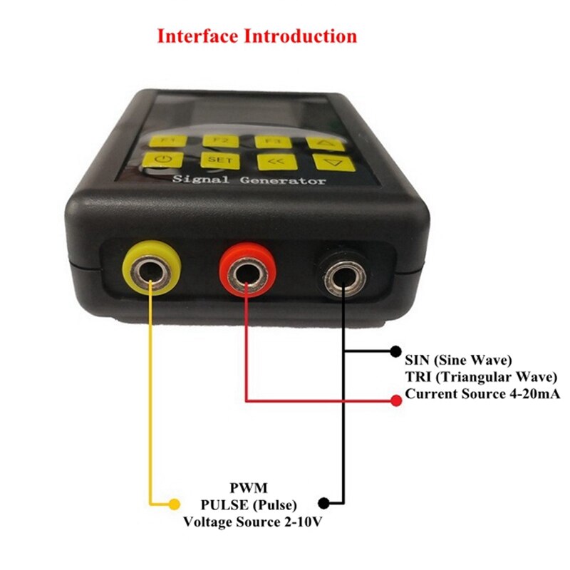 WFSGS-06 Handheld Signaal Generator Module 4-20MA 2-10V Signaal Bron Pwm Pulse Sinus Signaal Generator