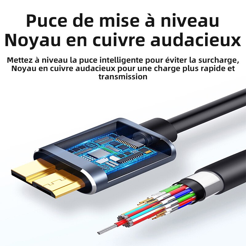 Micro B Usb C 3.0 Kabel Type-C Naar Usb 3.0 Micro B Connector Kabel Gbps Externe Harde Schijf disk Kabel Voor Harde Schijf Computer
