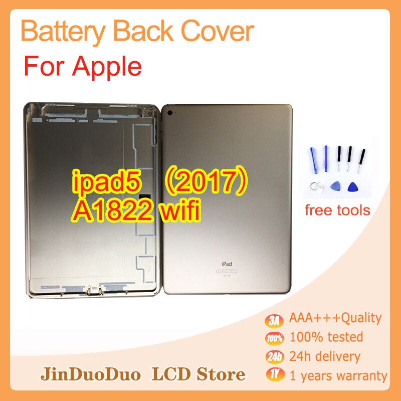 1 Stuks Achter Behuizing Back Case Voor Apple Ipad 5 ) a1822 Wifi Metal Battery Cover Voor Ipad 5th A1822 Wifi Versie