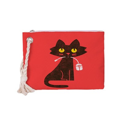 Crowdale Small Teen Girls School handbags for Women Thick rope printing hangbag novelty cats printing handbags 26cm*19cm: S-sn180