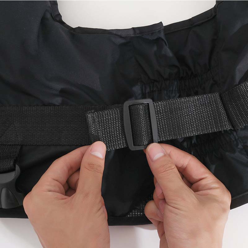 Vision nocturne gilet de pêche imperméable à l'eau col debout femmes hommes multi-poche à la dérive voile sécurité pêche vie sifflet gilet