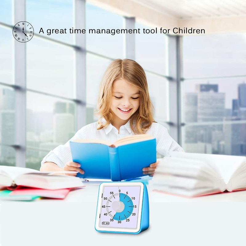 1 Pcs Multi-function Alarm Clock Just 1 Pcs 60 Minutes Silent Visual Analog Timer Time Management Countdown Clock Digital Clock