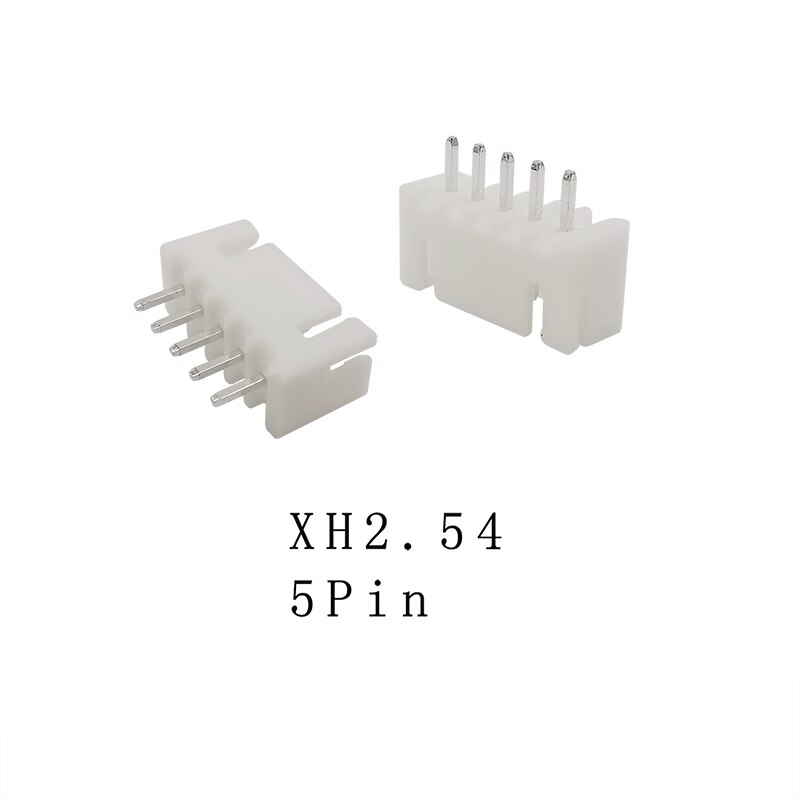 50/100PCS XH2.54 2P 3P 4P 5P 6P 7P 8P 9P 10Pin Pitch 2.54mm Terminals Housing Pin Header Connector JST XH 2.54 Wire Connectors: 5Pin / 100PCS