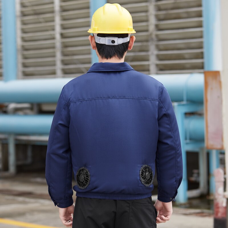 Chaqueta con ventilador de refrigeración para verano, ropa de trabajo, chaqueta de senderismo, fuente de alimentación USB, protección de golpe de calor, ropa de trabajo, aire acondicionado