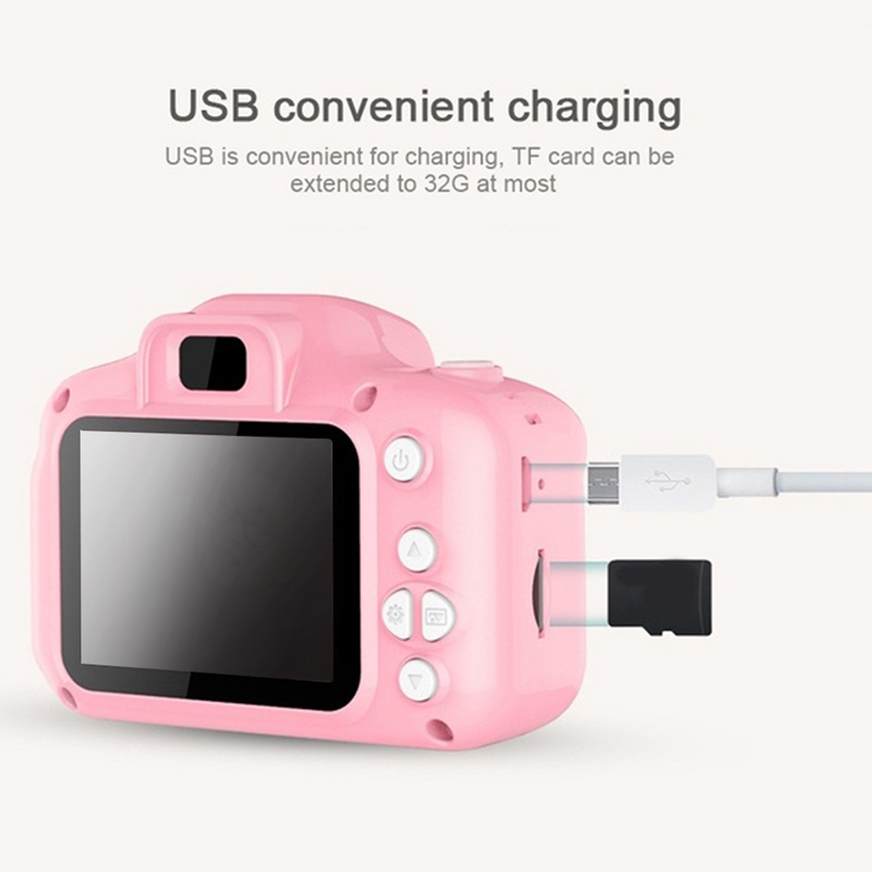 Mini appareil photo numérique couleur Dc500 au détail pour enfants enfants bébé mignon caméscope vidéo enfant enregistreur à came caméscopes numériques