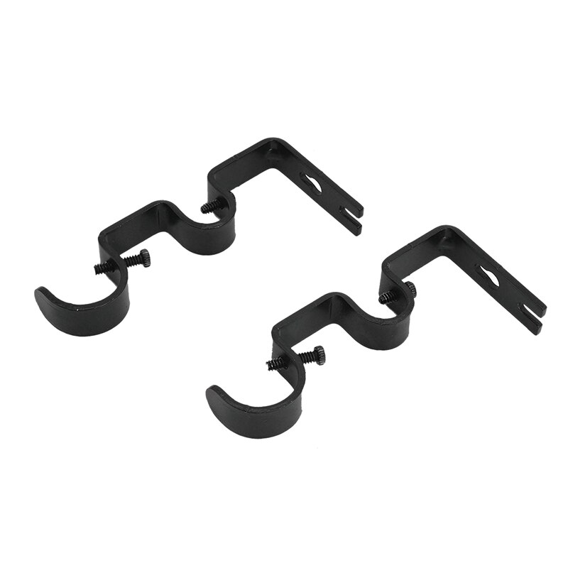 3 Stks/set Gordijnroede Beugels Heavy Duty Dubbele Stang Houders Duurzaam Metalen Gordijn Staaf Muur Beugels Met Schroef