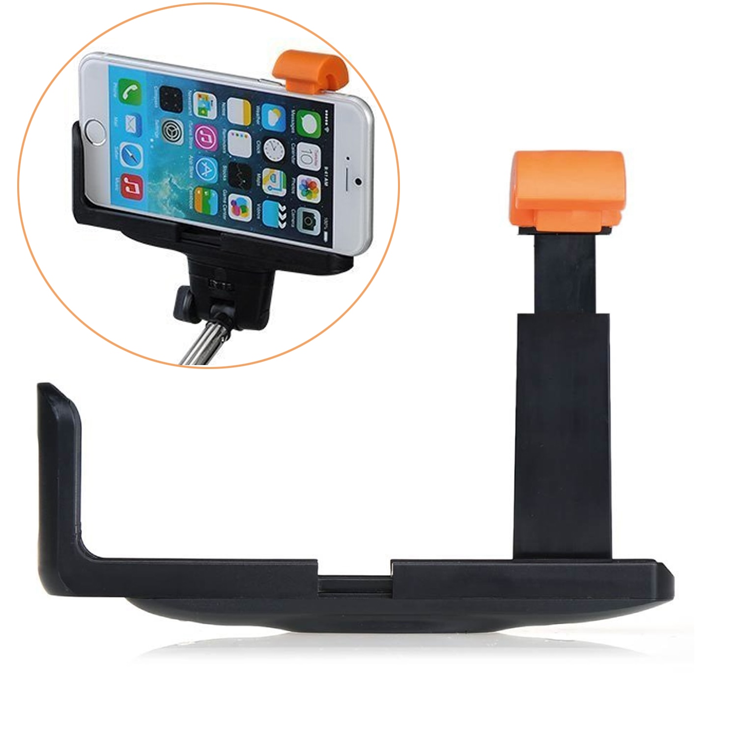 Gosear universel téléphone portable caméra Selfie bâton poteau monture pour support support monopode pince Clip