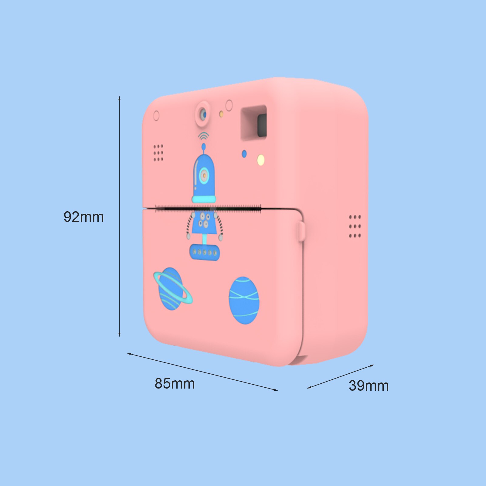 Mini Pocket Printer Camera Instant Print Portable Thermal Printing Machine Wireless Connection for Picture Label DIY Handcraft