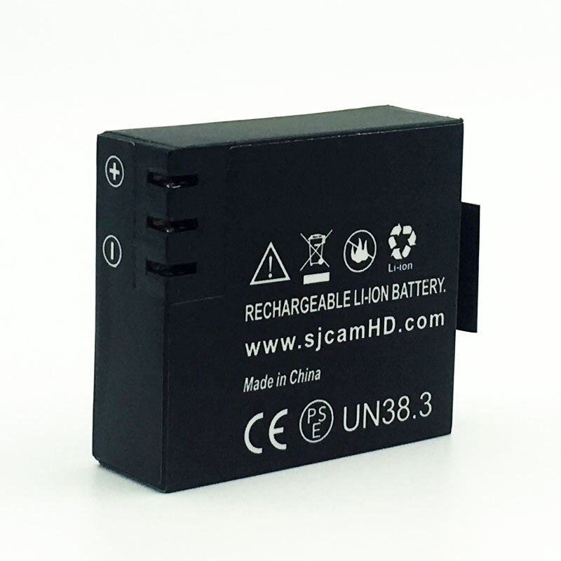 2 pièces SJCAM batterie 3.7V Li-ion 900mAh batterie de secours rechargeable pour SJCAM SJ4000 SJ5000 SJ5000X Elite M10 WiFi caméra d'action
