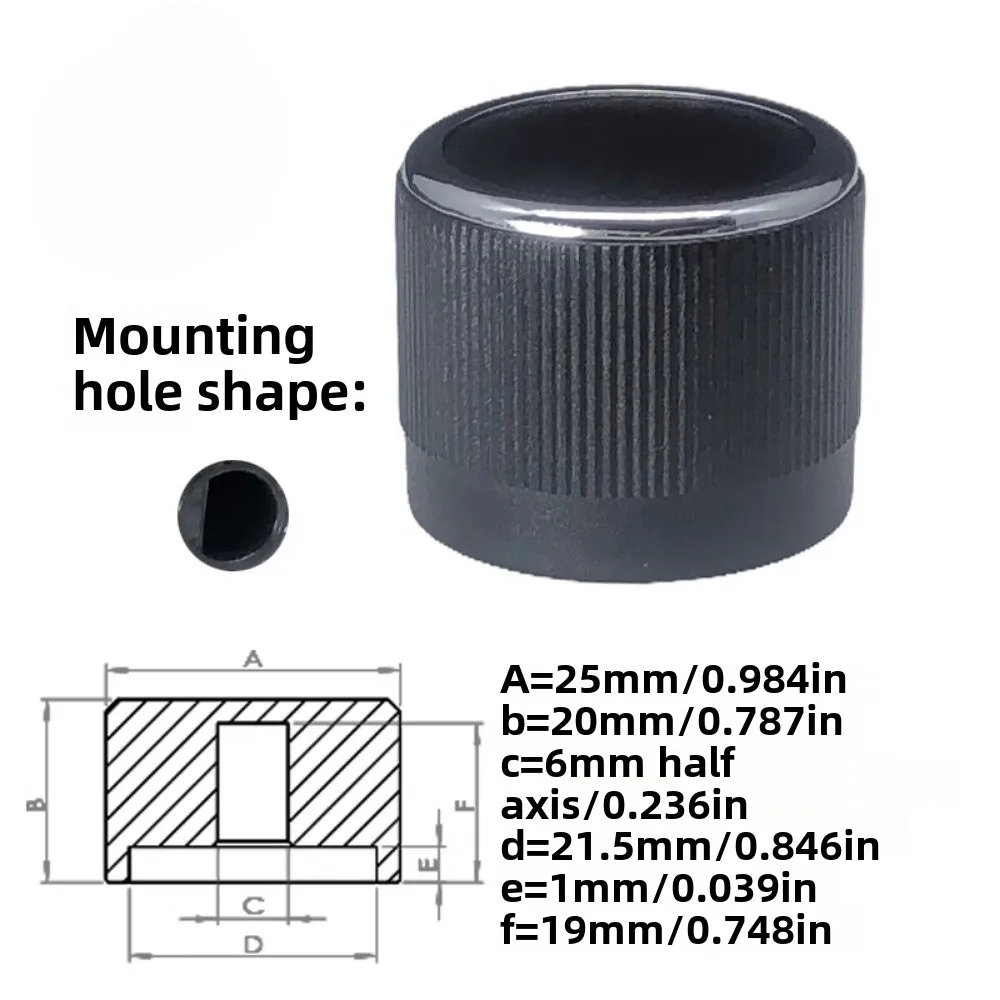 Auto Audio Knop - Volumeregeling Potentiometer Kap voor GM Navigatie DVD/CD - 7P Schakelaar Pin: Hemelsblauw
