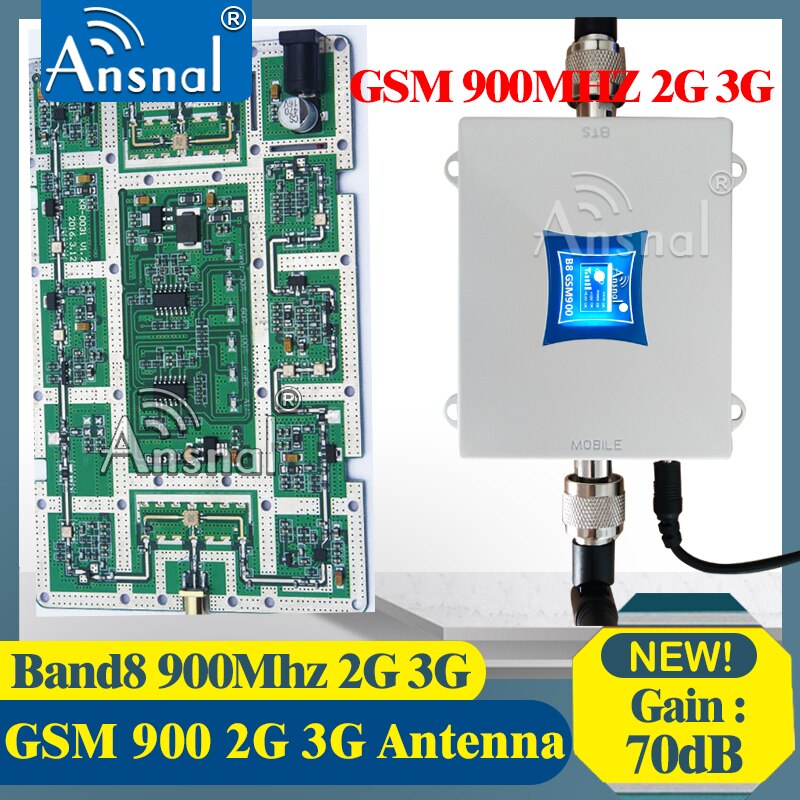 900Mhz Gsm 2G 3G Signaal Repeater Gsm 2G 3G Signaal Cellulaire Versterker Umts 900mhz 3G Netwerk Mobiele Signaalversterker