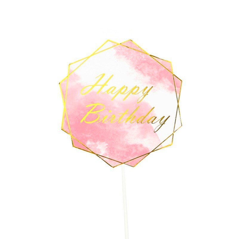 Décoration de gâteau papillon pour filles et femmes, ensemble de 11 pièces, pour anniversaire et mariage: HB Sexangle 1PC