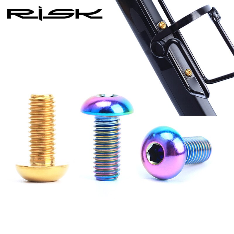2 st  m5 x 12mm titan bultar för cykelvattenflaskhållare/flaskhållare ti bultar för cykelvattenflaskställ cykeltillbehör delar