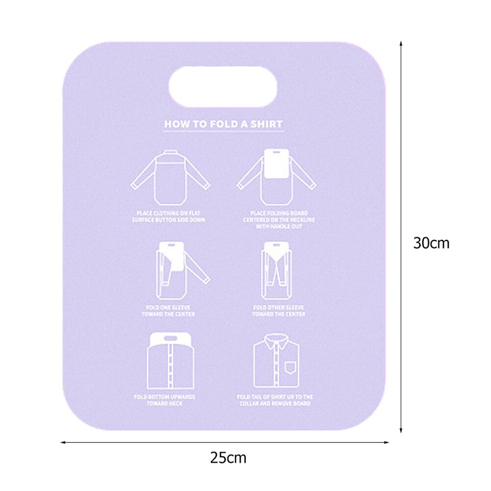 Household Shirt Folding Board Clothes Folder Closet Fold Save Time Quick Clothes Folding Board Clothes Holder: Purple