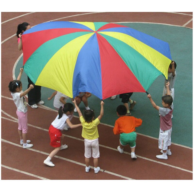 Rainbow Parachute Toy Sensory Integration Outdoor Games For Kids Children Buitenspeelgoed Jeux Enfant Educatif