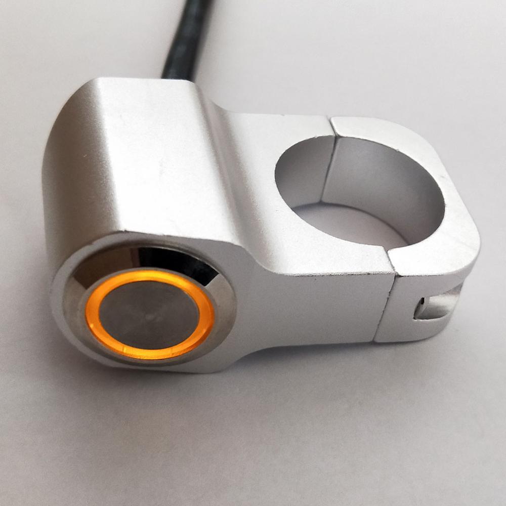 12V Motorrad ATV Lenker Scheinwerfer Schalter Nebel Stelle Licht Auf aus Lenker Schalter Wasserdicht 25mm edelstahl Schalter: Gelb