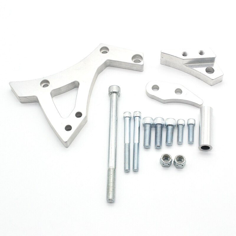 Alternator Bracket Kit Polished Billet Aluminum For Ford 351C Alternator Bracket 351 Cleveland Auto Parts: Default Title