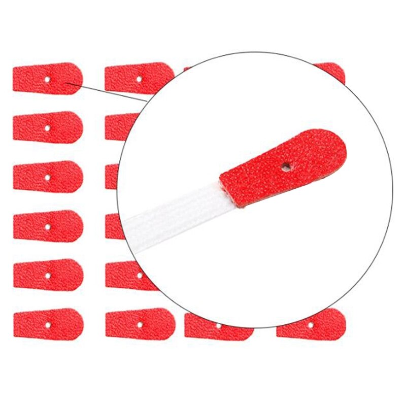 1 Set Piano Tuning Tool Piano Accessories 90pcs Upright Piano Bridle Strap Red Tips Leather Head