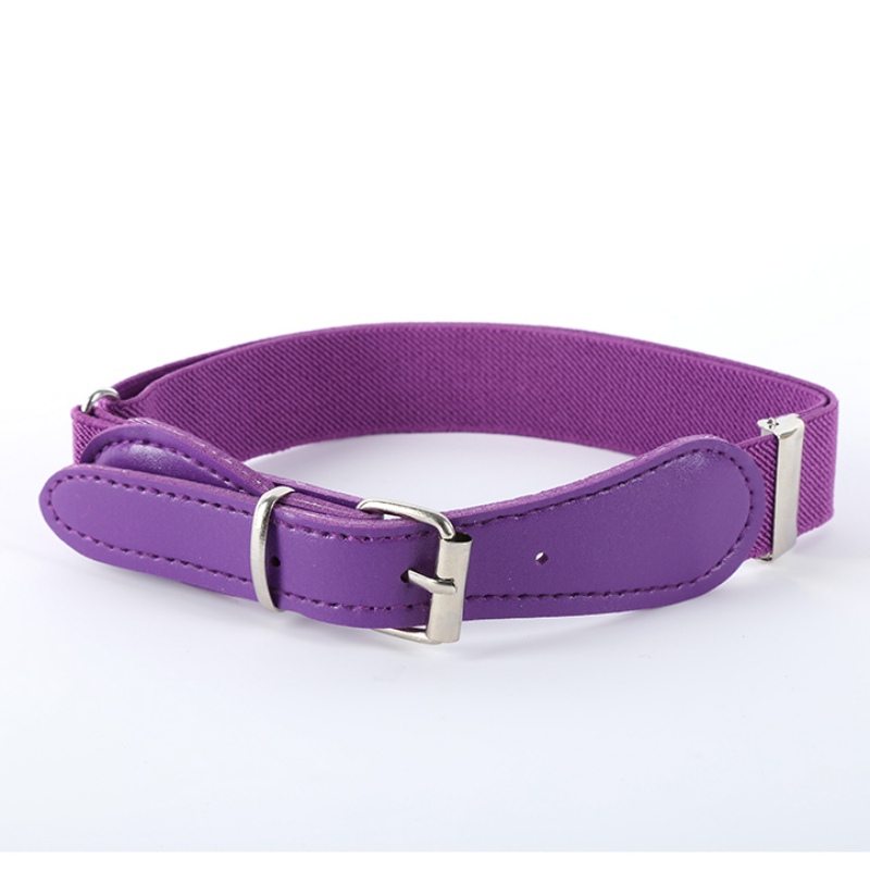 Vrouwen Mannen Multi-Kleur Casual Peuter PU Tailleband Zuigelingsjongen Meisje Riem Lederen Verstelbare: Paars