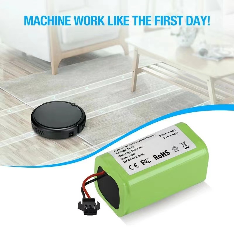 Neuer 14,4 V 2800 mAh Li-Ionen-Akku für Lefant m210b Roboter-Staubsauger-Zubehör