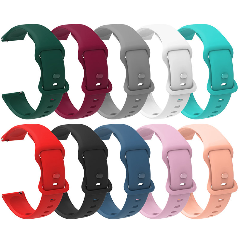 22mm Silicone Strap For Huawei Watch 3 / 3 Pro Smartwatch Replacement Easy-Fit Bracelet Colorful Sport Wristband Accessories