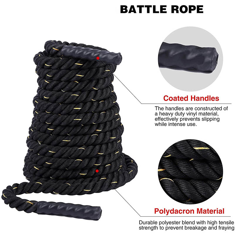 Weighted jump rope fitness studio outdoor home fitness exercise physical training combat rope combat strength training fitness rope