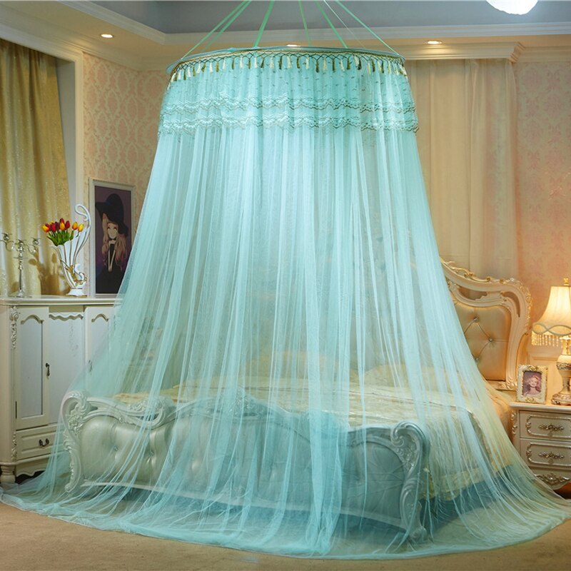 Wisząca kopuła luksusowa moskitiera pojedyncze drzwi w stylu księżniczki styl skandynawski elegancki baldachim robić łóżka zawieszona moskitiera