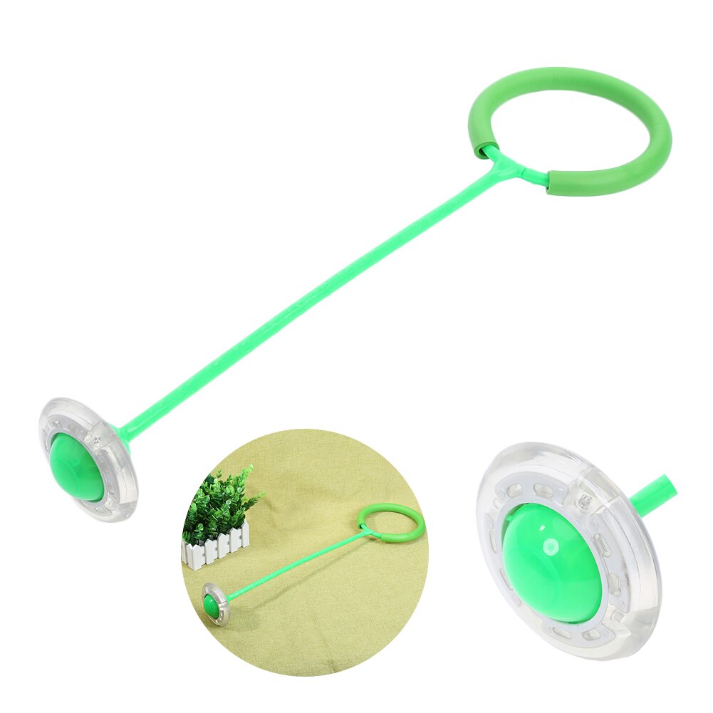 Flash Springen Voet Force Bal Kinderen Outdoor Fun Sport Speelgoed Led Kinderen Springen Kracht Reactie Training Bal Kind-Ouder games: green