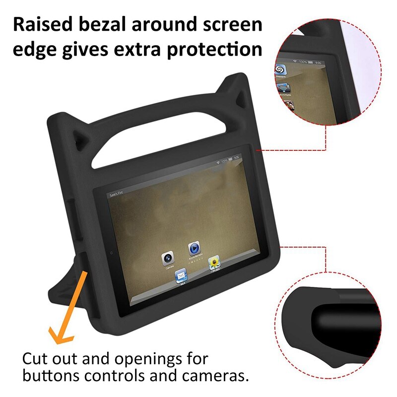 Alle Neue Kinder Fall für 7 Zoll Tablet - Kid-Proof Griff Schutzhülle mit Gebaut-In stehen für 7 Zoll Display Tablet