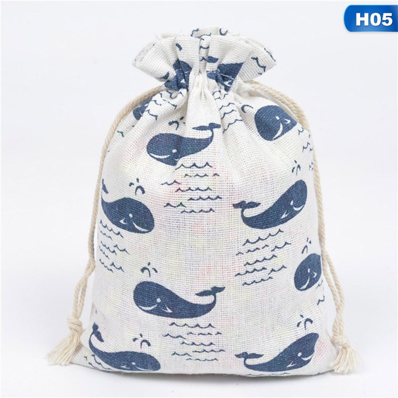 Katoenen Canvas Tas Cartoon Tas Pocket Tasje Thee Bag Afdrukken: HG24014H05