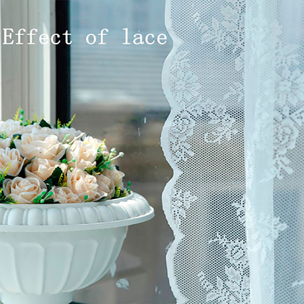 embroidered flower screens European-style voile Tulle Sheer for the bedroom living room curtains window curtains FD