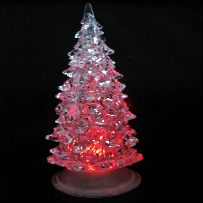 To koster farverige akrylnatlampe til juletræ julenatlys 2c og slutter 15 centimeter