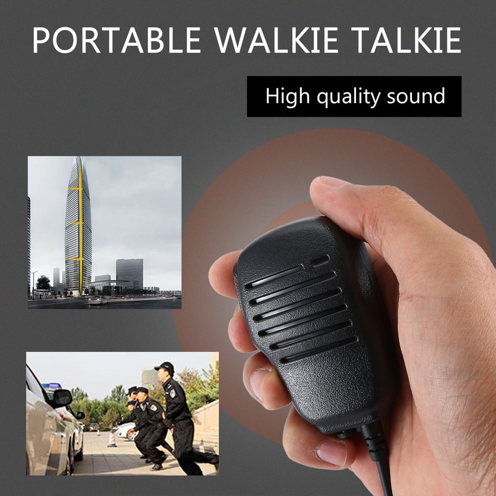 Micrófono y altavoz portátil, 1 Pin, 2,5mm, para Motorola Talkabout Md200 Tlkr T5 T6 T80 T60 Fr50 T6220, Walkie Talkie LESHP