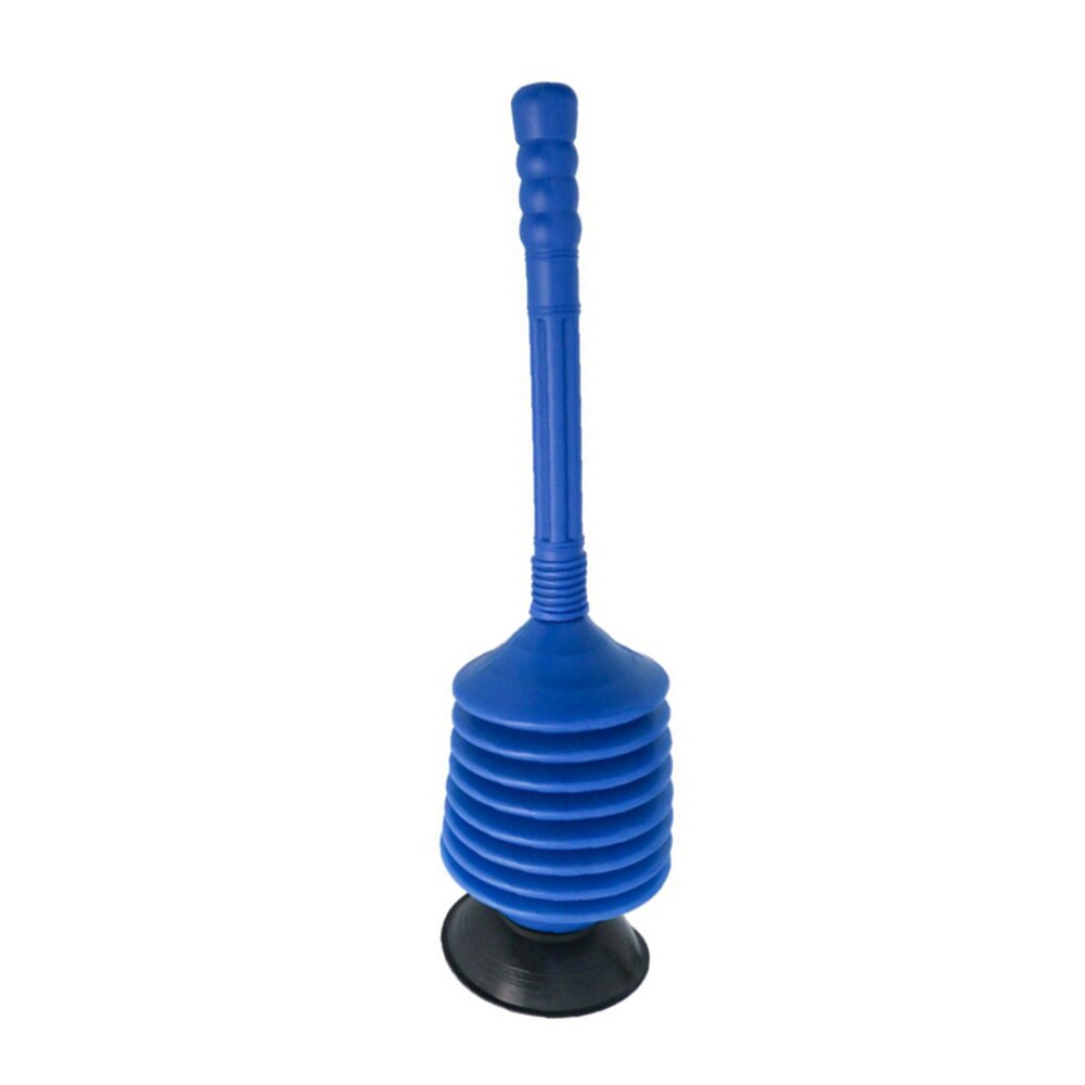 Toilet Plunger High Pressure Pump Bathroom Toilet Dredge Drain Plunger for Bathroom Bathtubs Showers Sink Blockage (Blue): Default Title