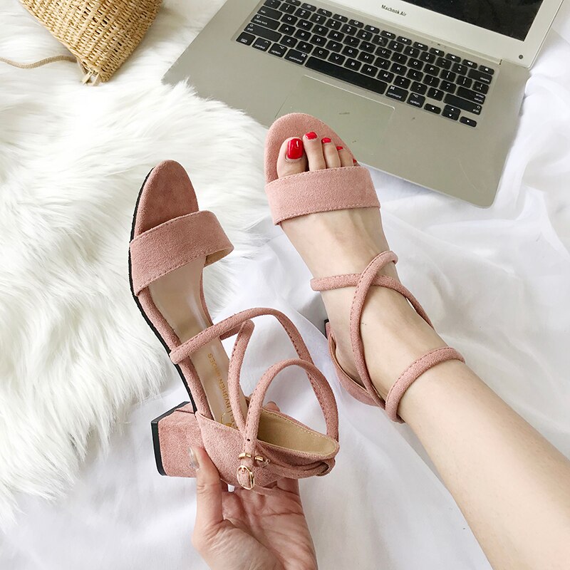 Summer Roman Women's Shoes Peep Toe Female Sandals