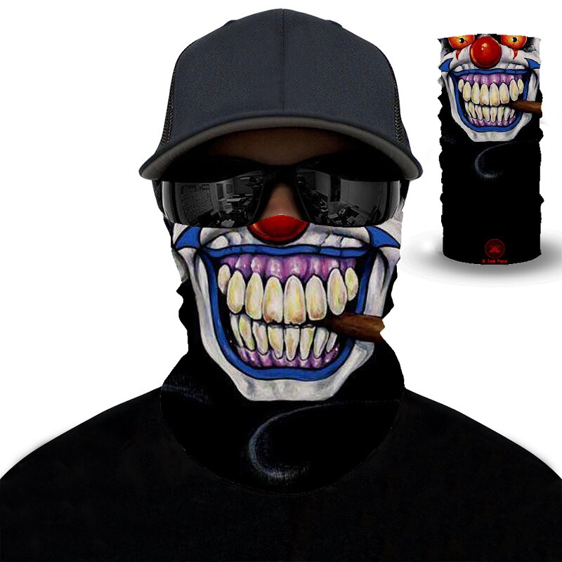 Écharpe de randonnée 3D clown écharpe magique Polyester microfibre Bandana sport cyclisme équitation Bandanas bandeau hommes femmes Bandanas: MJ341