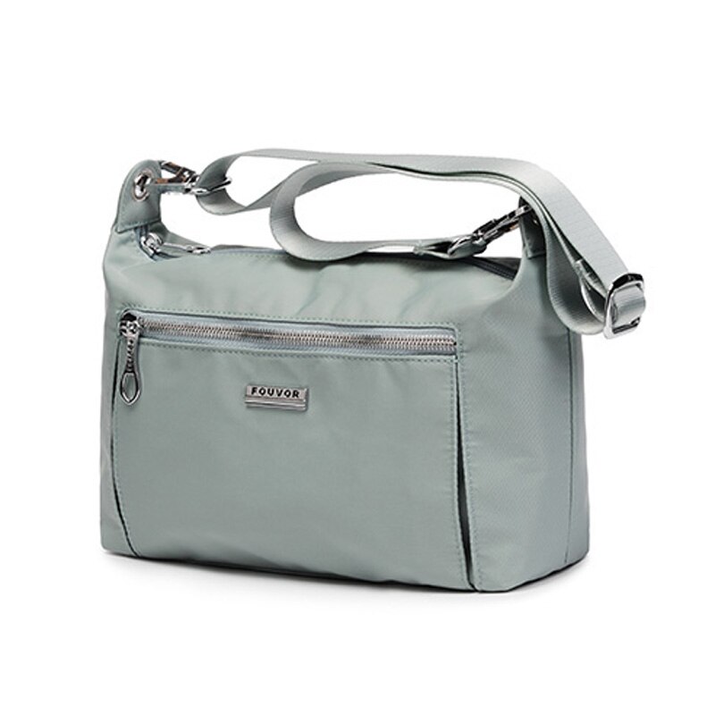 Fouvor Summer Women Bag Oxford Handbags Waterproof Shoulder Bag Small Flap Crossbody Bags for Women Messenger Bags: Light green