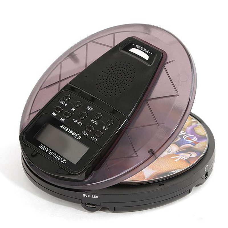 Portable CD Walkman with Bluetooth Speaker Ultra-thin CD Player Student English USB Flash Disk Repeat Speaker MP3 USB: Default Title