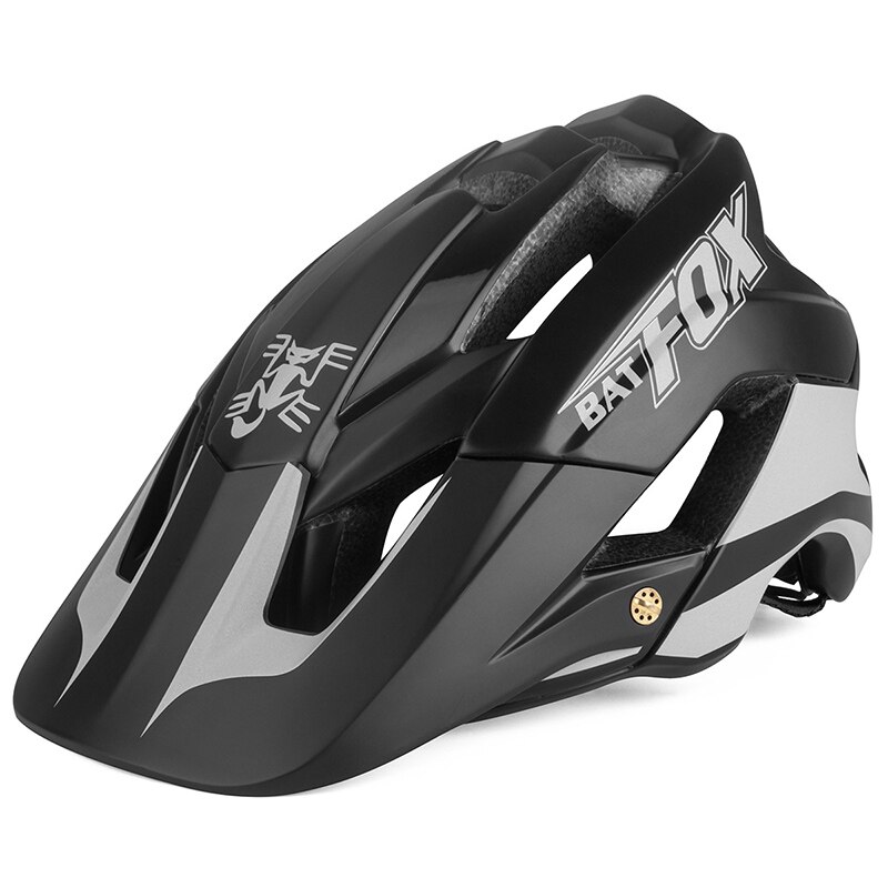 BATFOX Bike Helmet Night Reflective Cycling Helmet MTB Casco Bicicleta MTB Bicycle Helmet Capacete Ciclismo Cycle helmets: M776-Black-3