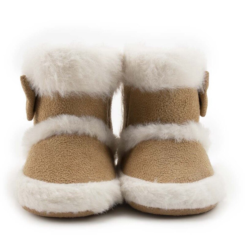 Winter Baby Mädchen Plus Samt Warme Schuhe Kleinkind Weiche Sohle Bowknot Schnee Stiefel Neugeborenen Kleinkind Schuhe 0-18 Monate: K / 0-6 Monate