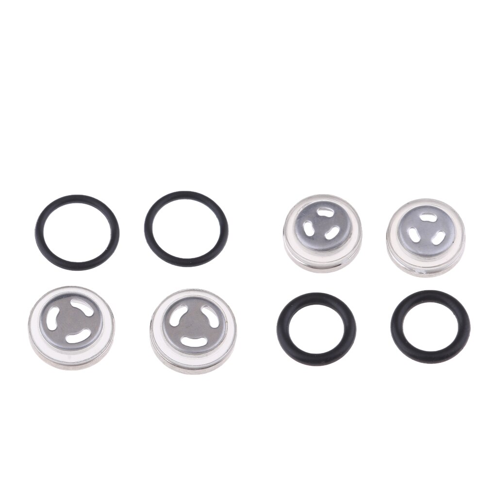 4-Piece Sight Mirror Gasket Rubber Seal Gasket for Master Cylinder Reservoir