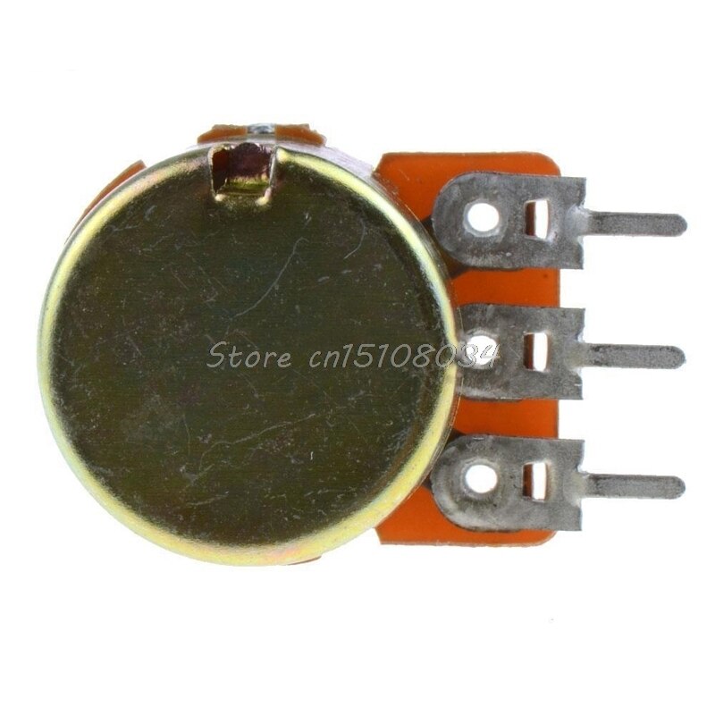 5Pcs B10K Ohm Linear Taper Rotary Potentiometer Panel Pot 15 Mm S08 &