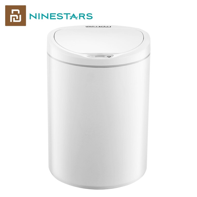 Ninestars Intelligente Inductie Prullenbak Voor Keuken Woonkamer Badkamer Automatische Infrarood Motion Sensor Vuilnis Afval Bin